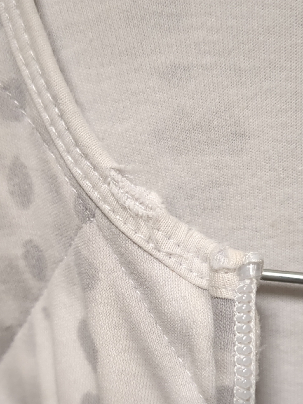 Dreamland Baby Dream Weighted Sleep Sack Quilted White Gray Cotton 6–12 Months - Picture 8 of 16